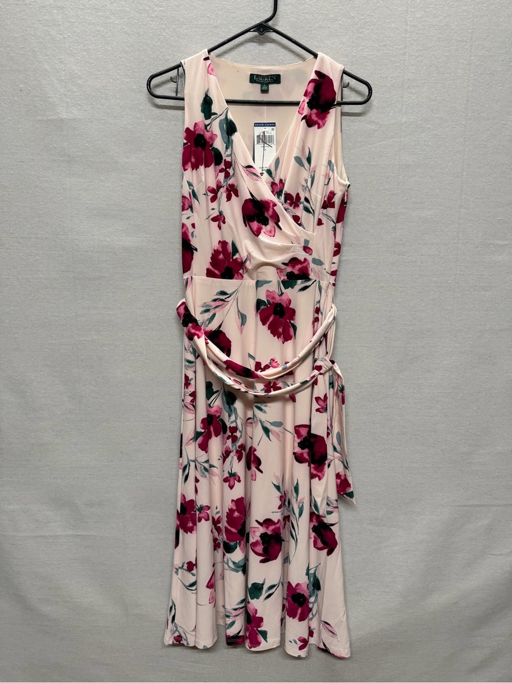 NWT Lauren Ralph Lauren Floral Faux Wrap Mini Dress - size 2
